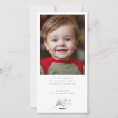 Christmas Crest 2 Photo シーズンカード (裏面)