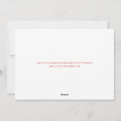 Christmas Crest Red Bow Photo シーズンカード (裏面)