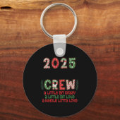 Christmas Crew 2025 Family Christmas Matching Xmas キーホルダー (正面)