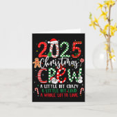 Christmas Crew 2025 Family Christmas Xmas Pajamas  カード (黄色い花)