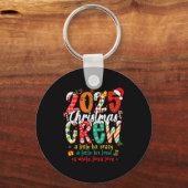 Christmas Crew 2025 Family Christmas Xmas Pajamas  キーホルダー (正面)