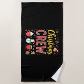 Christmas Crew (2) ビーチタオル (正面)