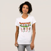 Christmas Crew Dog Shirt- Christmas dogs family Tシャツ (正面フル)
