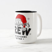 Christmas Crew Funny Family Making Memories Togeth ツートーンマグカップ (正面右)