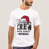 Christmas Crew Holiday Memories Tシャツ (正面)