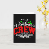 Christmas Crew Making Memories Together Matching F カード (黄色い花)