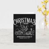 Christmas Crew Matching Family Group  カード (黄色い花)