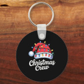 Christmas Crew Matching Family Xmas Party Men Wome キーホルダー (正面)