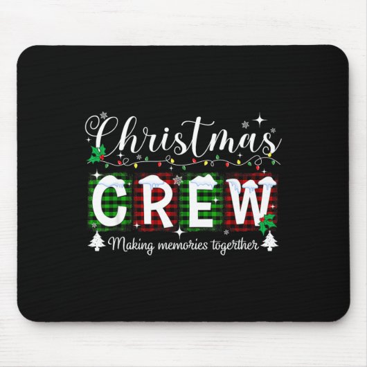 Christmas Crew Matching Family Xmas Party Men Wome マウスパッド (正面)