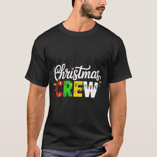 Christmas Crew Matching Family Xmas Party Men Wome Tシャツ (正面)
