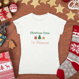 Christmas Crew Personalized Family Holiday Tシャツ