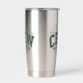 Christmas Crew Personalized Family Name 保温保冷タンブラー (左面)