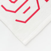 Christmas Crew Red Layered Text Family Santa Xmas  フリースブランケット (角)