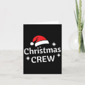 Christmas Crew Santa's Hat Merry Xmas  カード (正面)