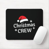 Christmas Crew Santa's Hat Merry Xmas  マウスパッド (マウス)