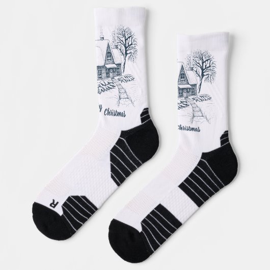 Christmas Crew Socks ソックス (左)