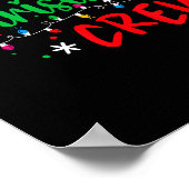 Christmas Crew Xmas Lights Family Matching Pajamas ポスター (角)