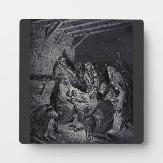 Christmas crib scene フォトプラーク (正面)