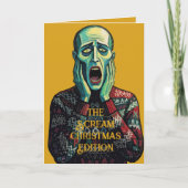 Christmas Crisis - Edvard Munch Seasonal Sweater カード (正面)