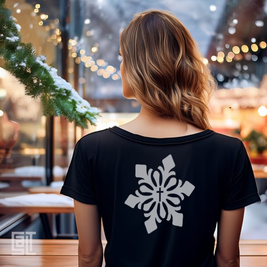 Christmas Cross Snowflake Ornate Classic Tシャツ