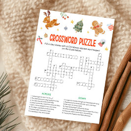 Christmas Crossword Puzzle Game シーズンカード