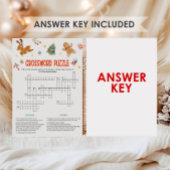 Christmas Crossword Puzzle Game シーズンカード