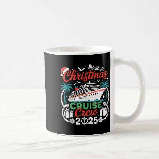 Christmas Cruise Crew 2025 Matching  コーヒーマグカップ (右)