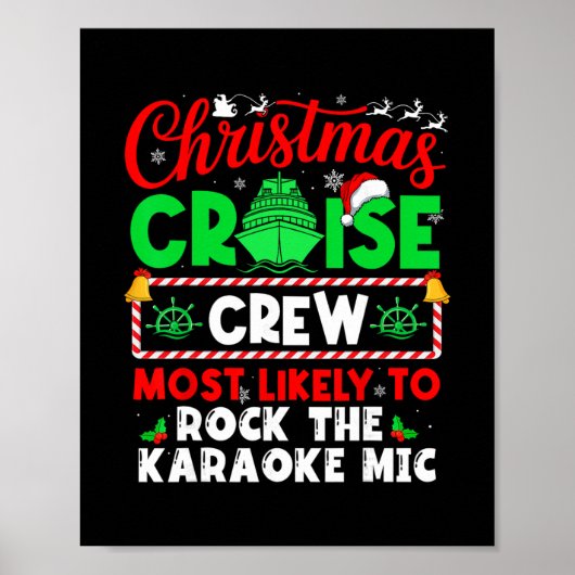 Christmas Cruise Crew Most Likely To Rock The Kara ポスター (正面)