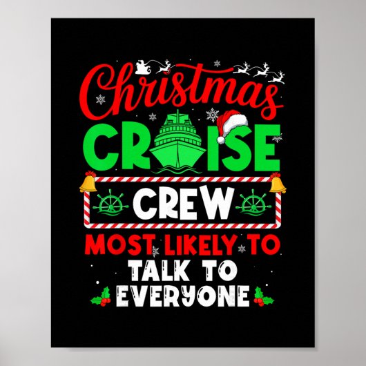 Christmas Cruise Crew Most Likely To Talk To Every ポスター (正面)