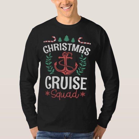 Christmas Cruise Squad Matching Family X Mas Crew  Tシャツ (正面)