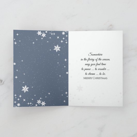 Christmas Crystal Snowflake Ornament カード (内部)