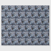 Christmas Crystal Snowflake Ornament ラッピングペーパー (フラット)