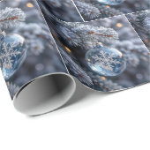 Christmas Crystal Snowflake Ornament ラッピングペーパー (ロールコーナー)