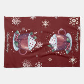 Christmas Cup of Hot Chocolate | Red キッチンタオル (横)