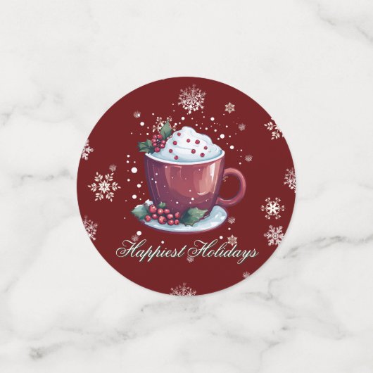 Christmas Cup of Hot Chocolate | Red コンフェッティ (スモール正面)