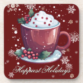 Christmas Cup of Hot Chocolate | Red コースター (正面)