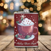 Christmas Cup of Hot Chocolate | Red フラスク
