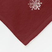 Christmas Cup of Hot Chocolate | Red フリースブランケット (角)