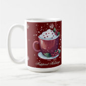 Christmas Cup of Hot Chocolate | Red Coffee Mug コーヒーマグカップ (左)