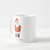 Christmas cup with Santa Claus コーヒーマグカップ (正面左)