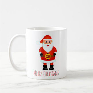 Christmas cup with Santa Claus コーヒーマグカップ