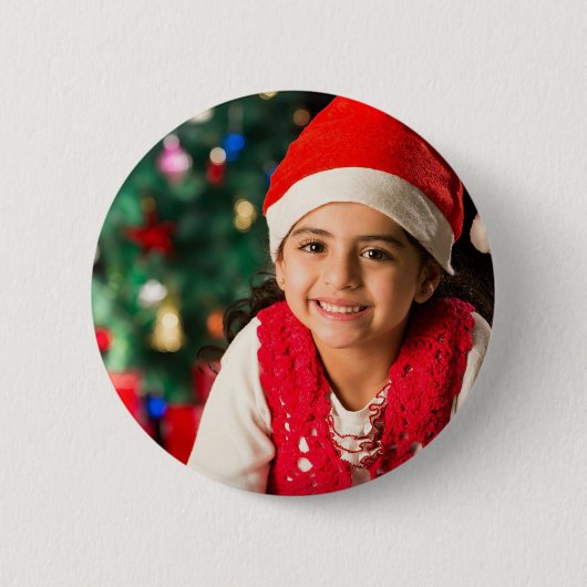 CHRISTMAS CUSTOM PHOTO BUTTON 缶バッジ (正面)