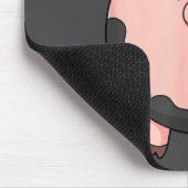 Christmas Cute G Round Nk G Holiday Art  マウスパッド (コーナー)