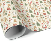 Christmas Cute Pattern | Holiday Wrapping Paper ラッピングペーパー (ロールコーナー)