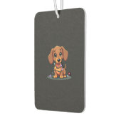 Christmas Dachshund Lights (1) カーエアーフレッシュナー (左)