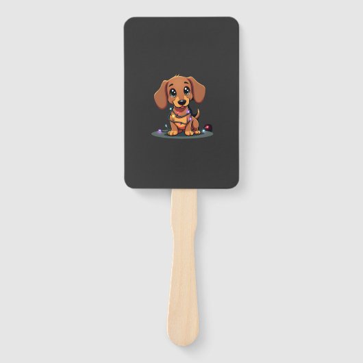 Christmas Dachshund Lights (1) ハンドファン (正面)