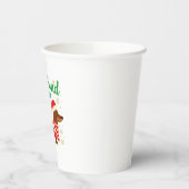 Christmas Dachshund Paper Cups 紙コップ (左)