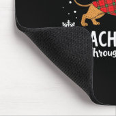 Christmas Dachshund Through The Snow Wiener Dog Sa マウスパッド (コーナー)