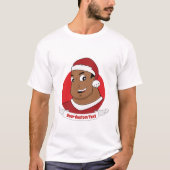 Christmas dad/ young man cartoon tシャツ (正面)