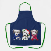 Christmas Dalmatians エプロン (正面)